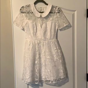 BCBG white mini dress